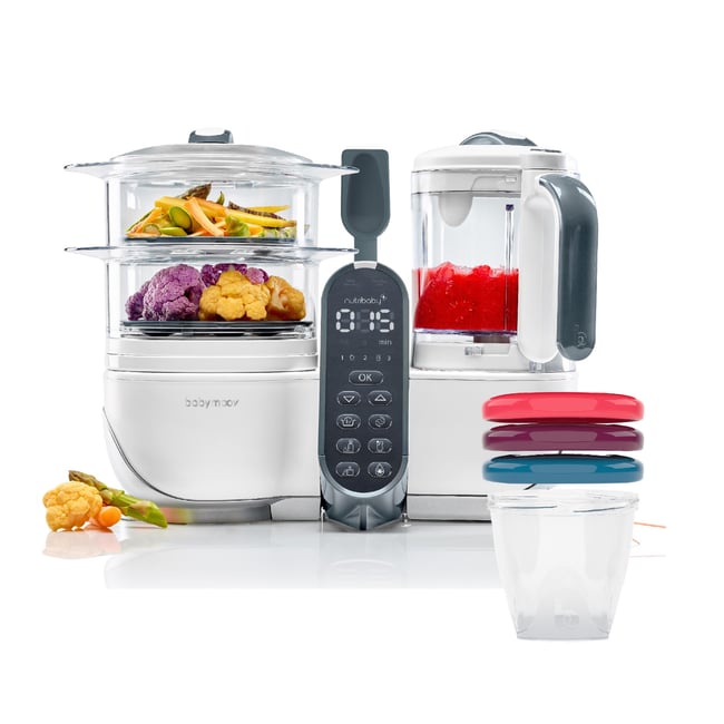 Pack Robot Nutribaby + 3 Pots Babybols blanc <span itemprop=