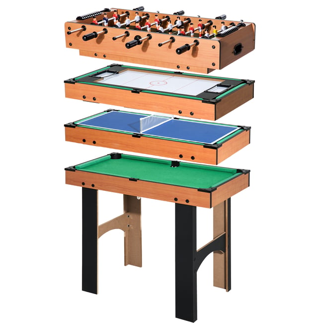 Table de billard multifonctionnelle MDF Bois orange <span itemprop=