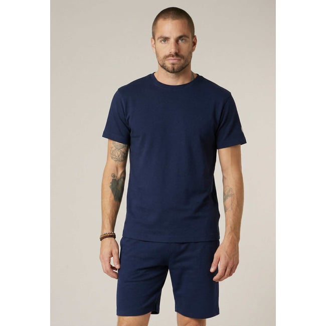 T-shirt homme en coton DEVIN navy <span itemprop=