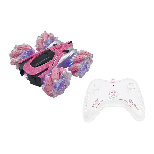 Crosslander® 360+ - Voiture rose télécommandée Tout-Terrain lumineuse rose <span itemprop=