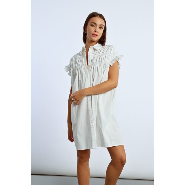 Robe chemise à fronces - LILI SIDONIO