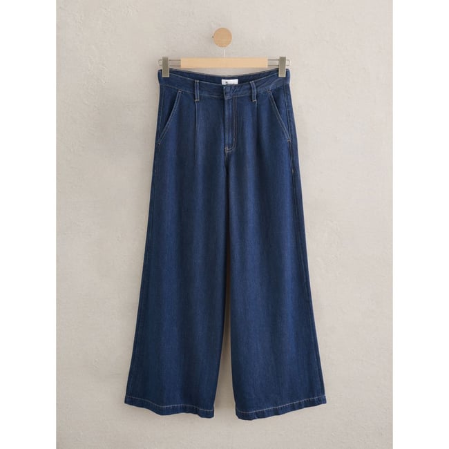 Jean large palazzo n. premium délavage bleu <span itemprop=