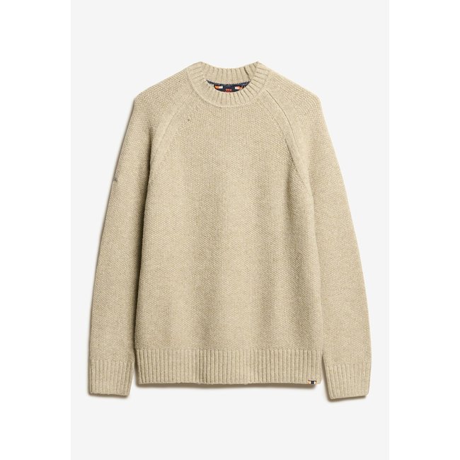 Heavyweight Jumper, beige, SUPERDRY