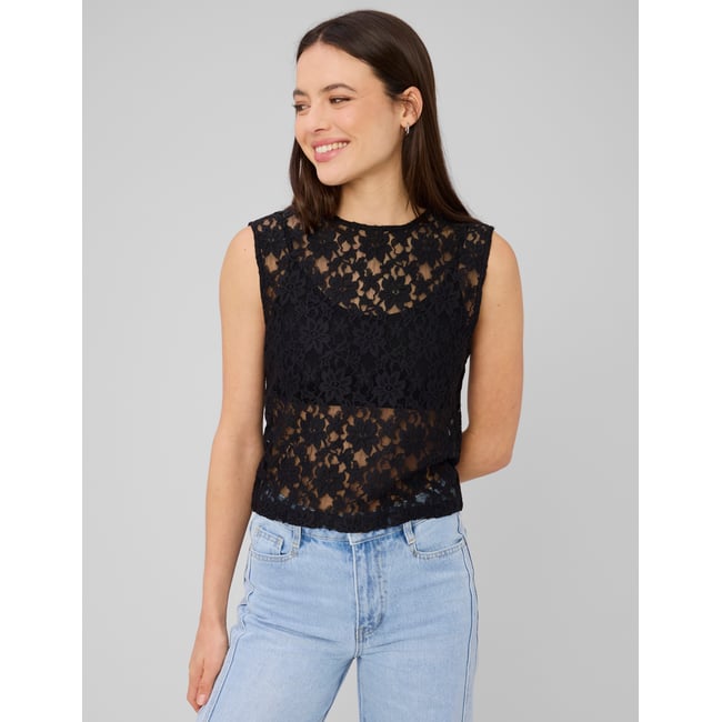 Top sans manches en dentelle - BZB