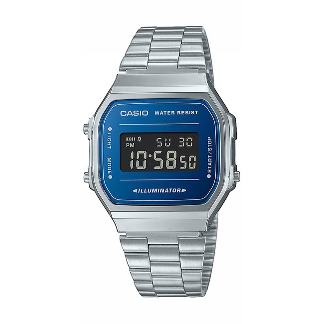 Montre Digital VINTAGE SPACE COLORS argenté bleu;noir argenté <span itemprop=