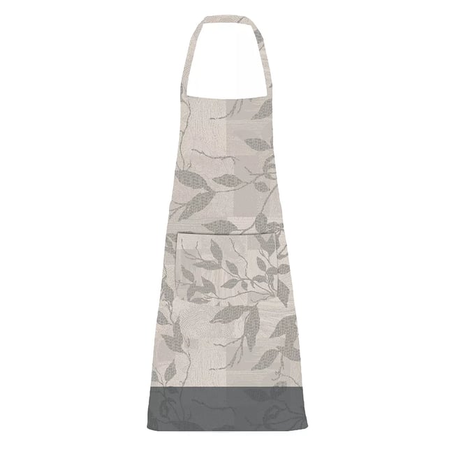 Tablier pur coton enduit MILLE PRUNUS silver <span itemprop=
