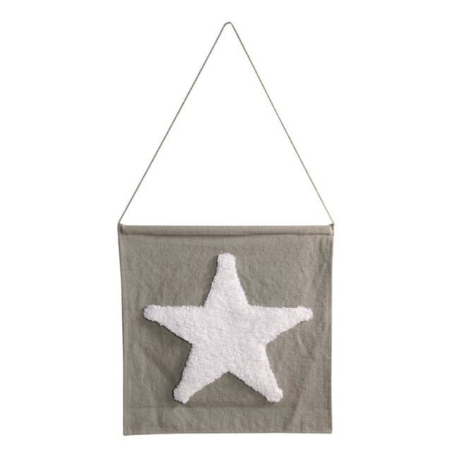 Déco murale enfant en coton, BIG STAR - HAPPY DECOR KIDS