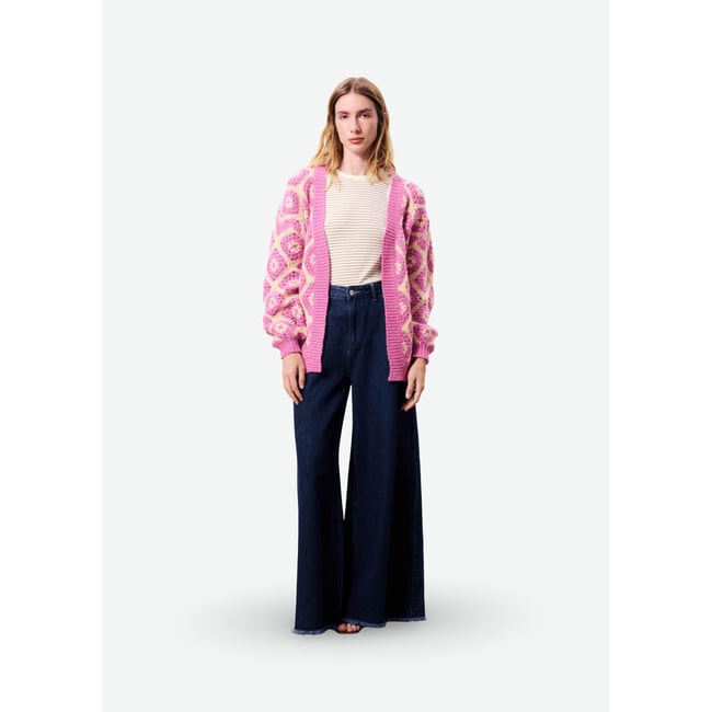 Cardigan MARMARA violet <span itemprop=