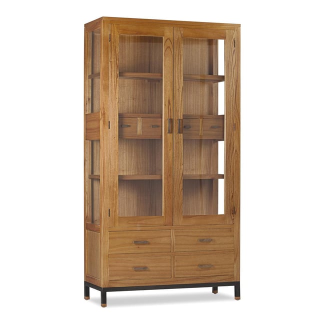 Vaisselier 8 tiroirs metal - XÉLINA Couleur marron <span itemprop=