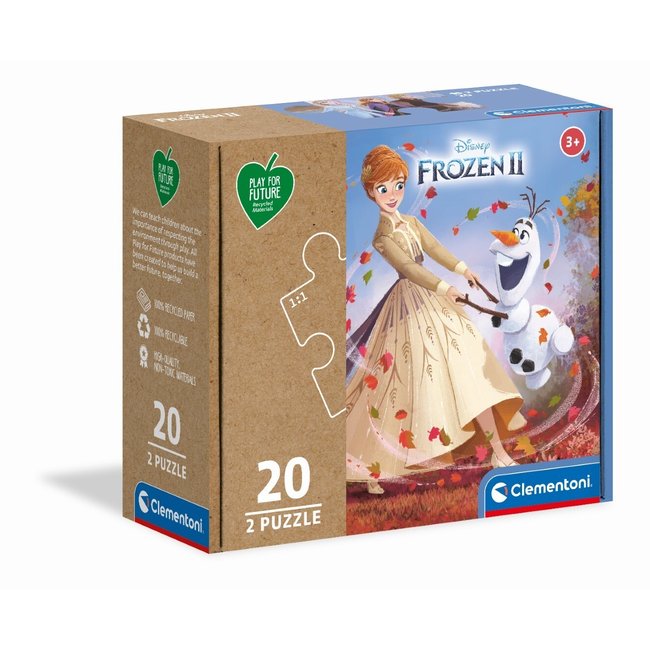 2x20 pièces play for future - la reine des neiges 2 - CLEMENTONI