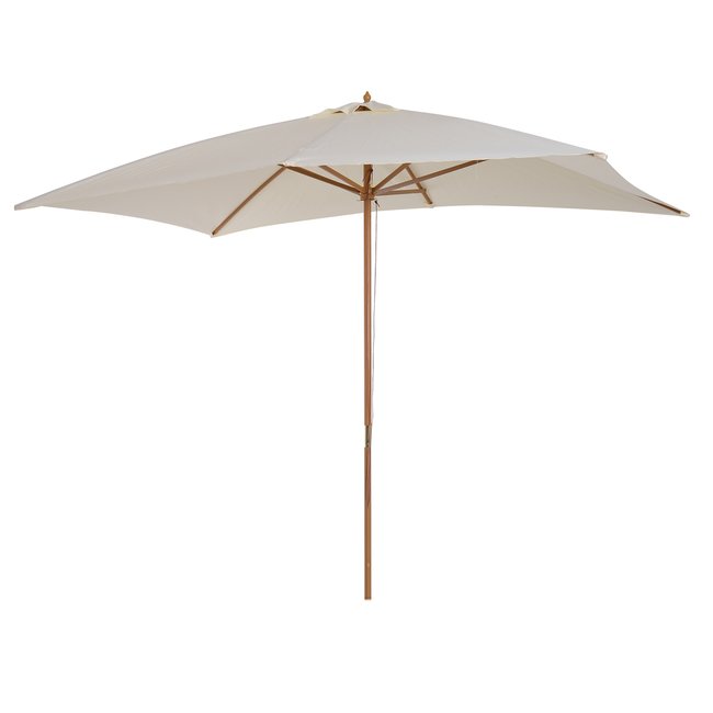 Parasol droit rectangulaire crème beige <span itemprop=