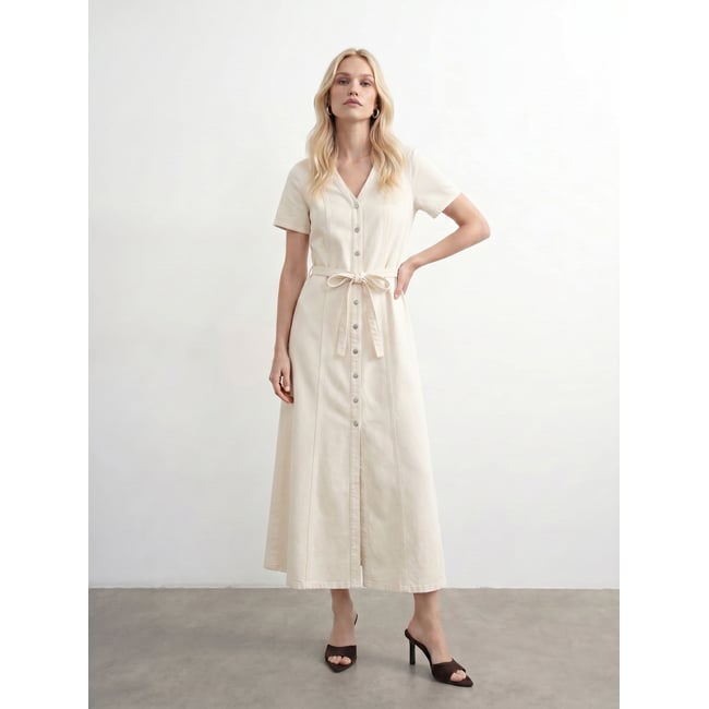 Robe En Denim - VERO MODA