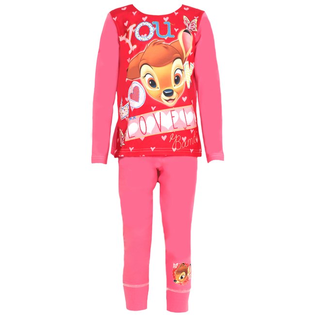 Ensemble de pyjama BAMBI rose / rouge <span itemprop=