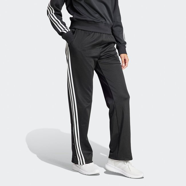 Cotton Mix Joggers with Press-Studs, black, ADIDAS SPORTSWEAR