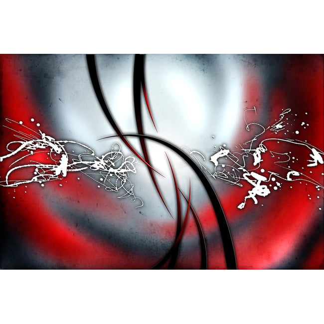 Tableau coloré abstrait le cercle - HEXOA