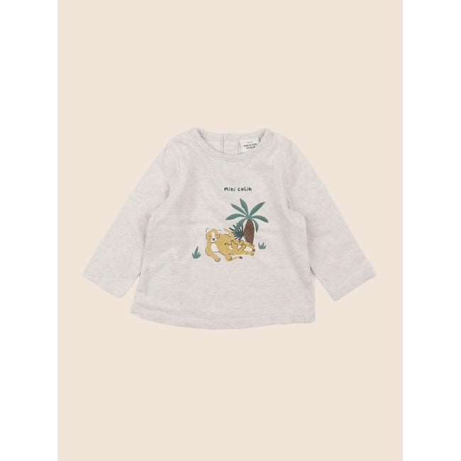 Tee-shirt - Très bon état gris <span itemprop=