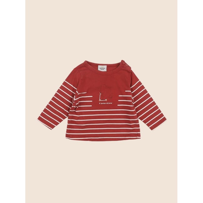 Tee-shirt - Très bon état rouge <span itemprop=