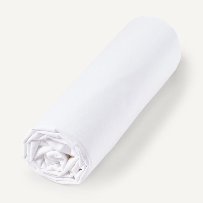 Spannbettlaken Lenza, Perkal aus Baumwolle/Lyocell weiss <span itemprop=