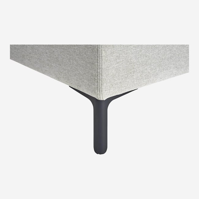 Pieds de lit en métal MARS Couleur gris anthracite <span itemprop=