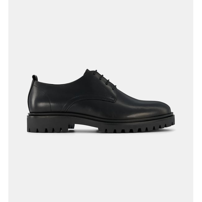 Derbies crantés olive cuir - COMPTOIR GL