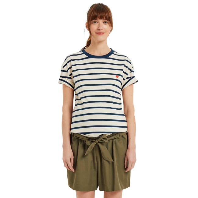 Short de grossesse avec bandeau en lyocell kaki <span itemprop=