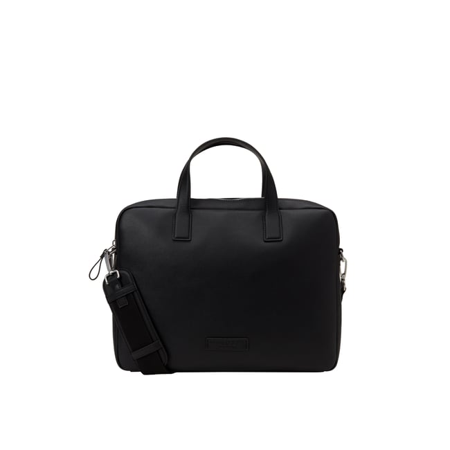 Sac d'affaires fabriqué à partir d'un substitut de cuir en polyester recyclé - MARC O'POLO