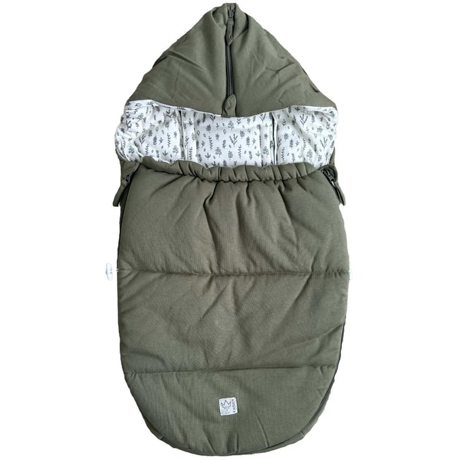 Chancelière bébé jersey Hooded vert olive <span itemprop=