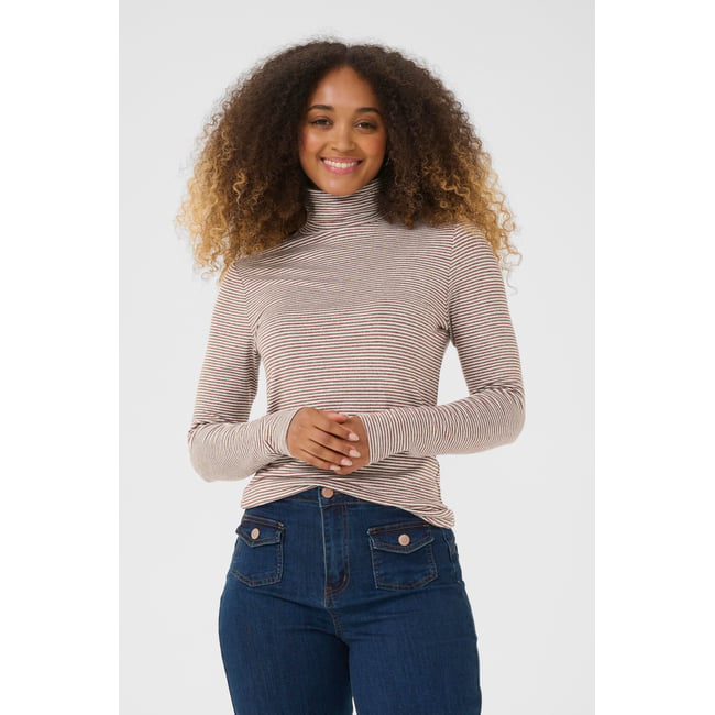 T-shirt à manches longues beige sorrel horse/white <span itemprop=