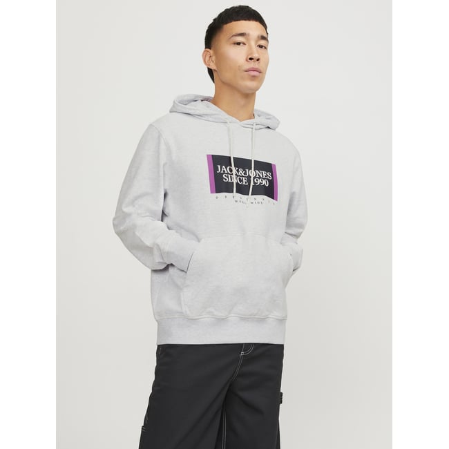 Sweat À Capuche white melange <span itemprop=