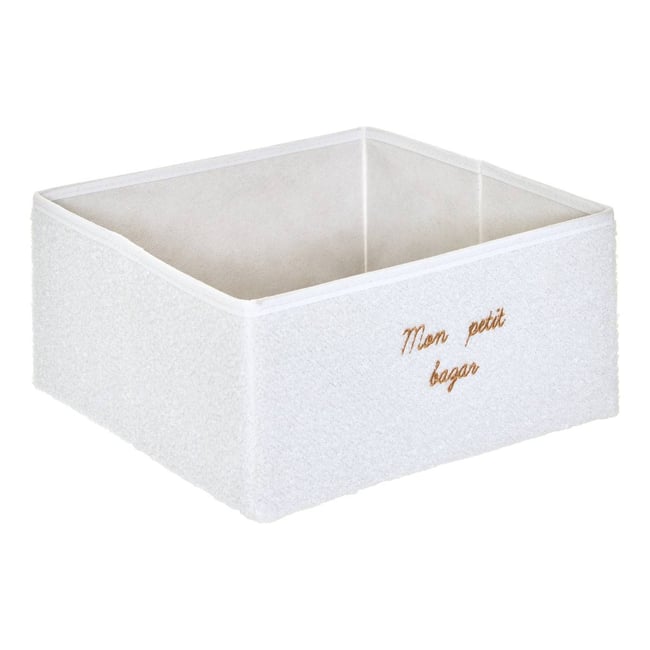 Boîte de rangement pliable pour enfant YUKI Couleur blanc <span itemprop=