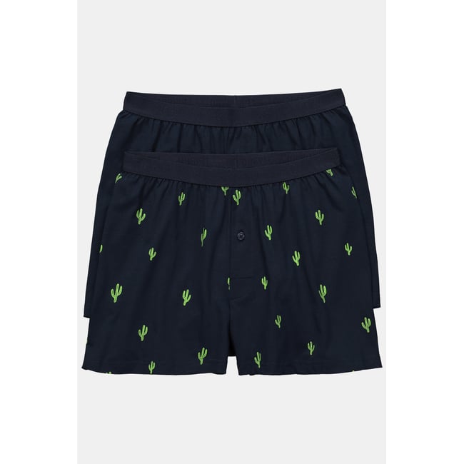 Lot de 2 boxers FLEXNAMIC®, tissu OEKO-TEX bleu marine <span itemprop=
