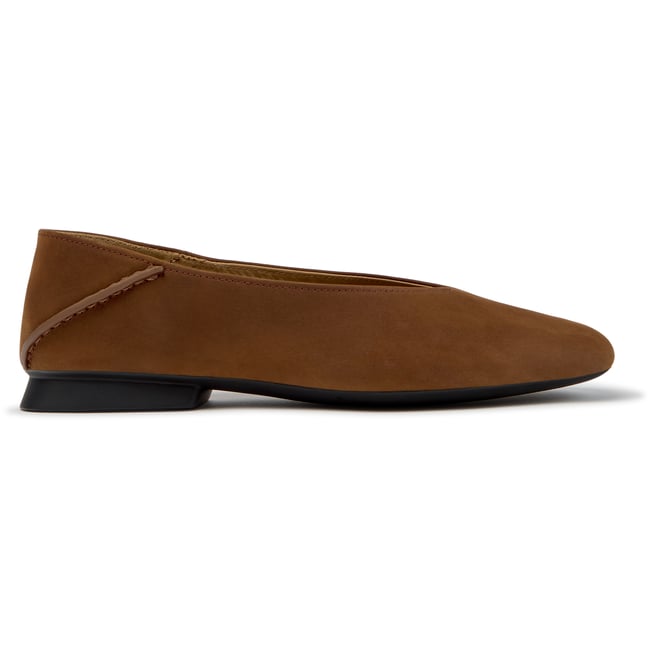 Ballerines Casi Myra Nubuck Leather brun moyen 058 <span itemprop=