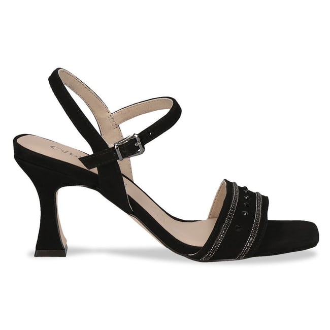 Sandales à Talons Hauts Femme Faconnable - Cuir - Taille 6.5 M - Fabriquée En Italie - Occasion