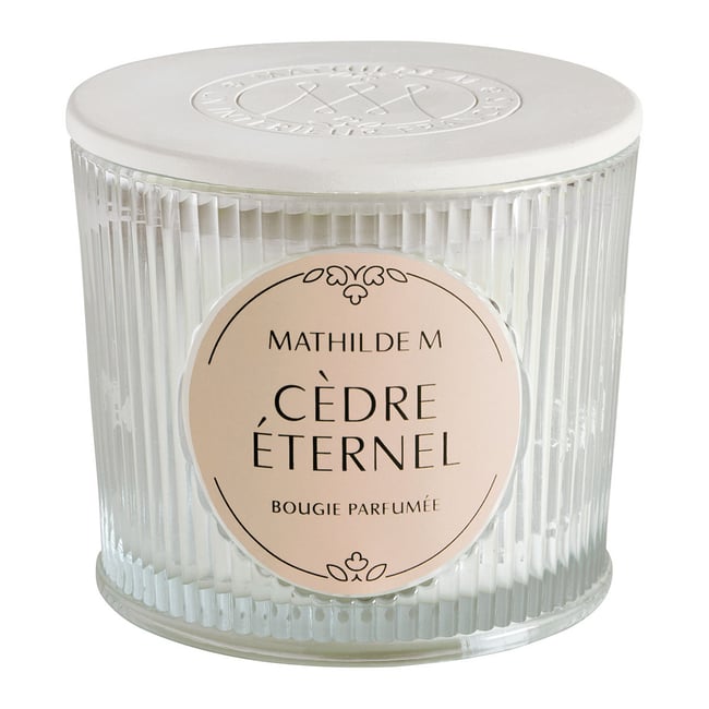 Bougie parfumée 400 g CÈDRE ÉTERNEL Couleur transparent <span itemprop=