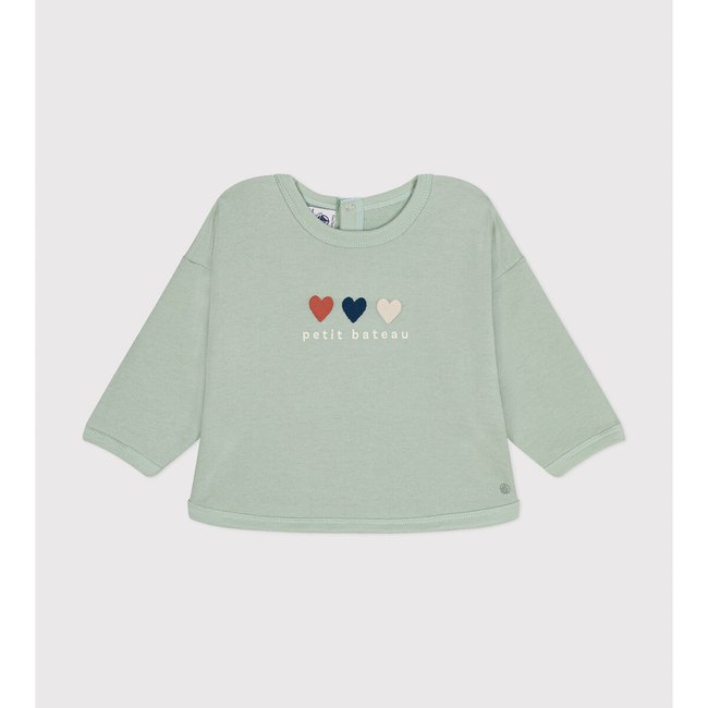 Sweatshirt, green, PETIT BATEAU