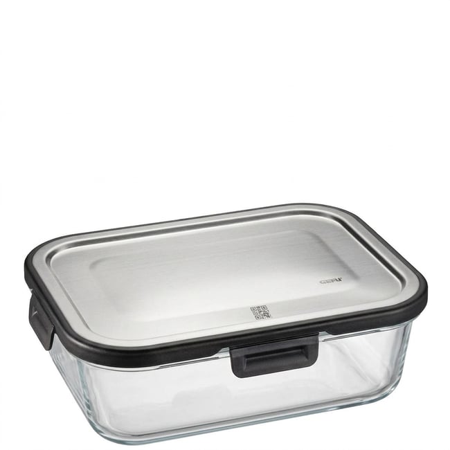 Boîte de conservation verre rectangulaire 1500 ml MILO transparent <span itemprop=