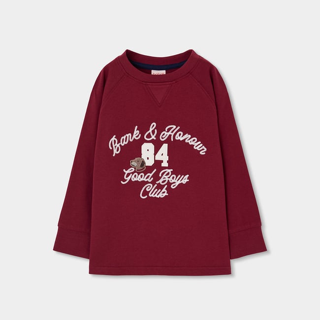 T-shirt en maille garçon Good Boys Club violet <span itemprop=
