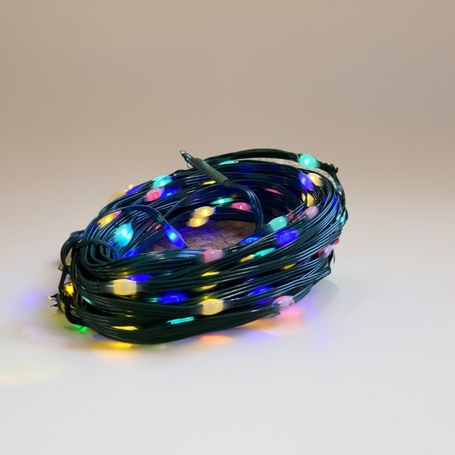 Guirlande Solaire Microled 10m Multicolore Ou Blanc Chaud Couleur multicolore <span itemprop=