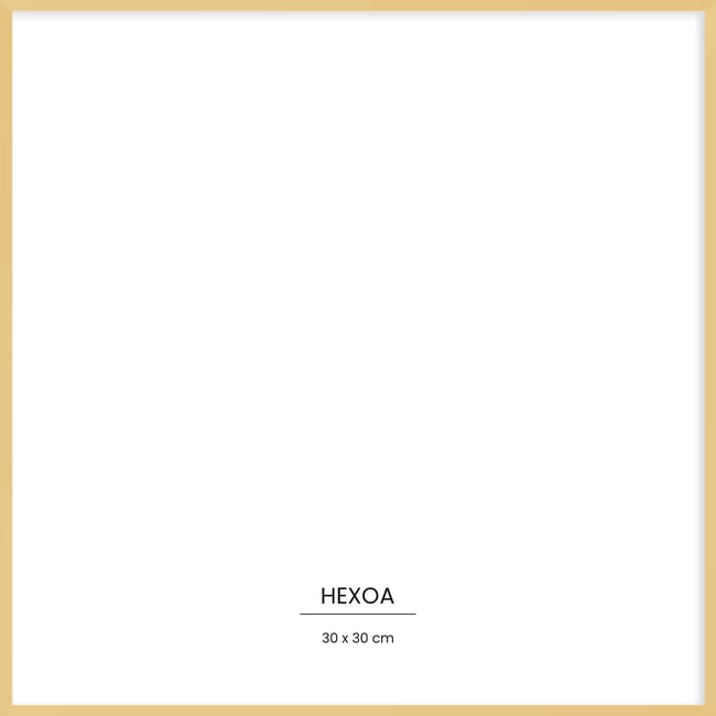 Cadre métal Or 30x30cm Couleur cadre seul <span itemprop=