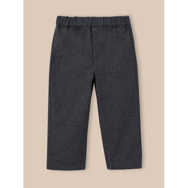 Pantalon esprit flanelle gris flannel <span itemprop=