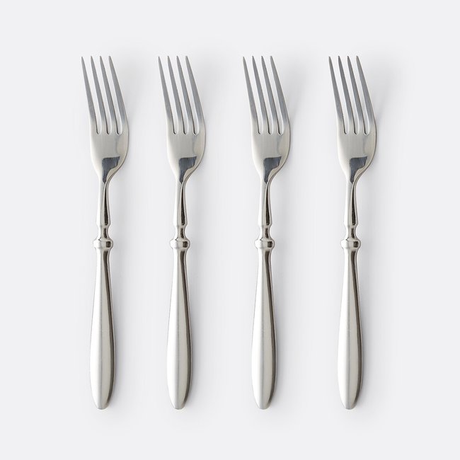 Lot 4 fourchettes inox, RAKINEN Couleur inox <span itemprop=