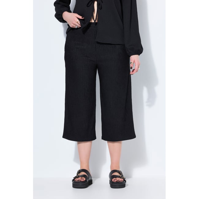 Jupe-culotte en jersey texturé, jambe large - STUDIO UNTOLD