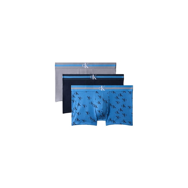 Confezione da 3 boxer nero + blu + grigio CALVIN KLEIN UNDERWEAR