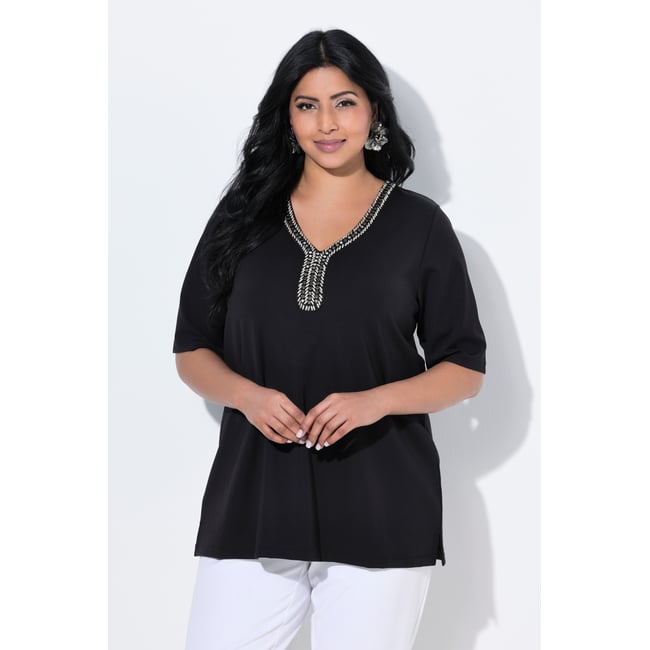 T-shirt manches courtes et décolleté - ULLA POPKEN