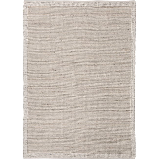 Tapis classique en laine et jute Couleur crème et naturel <span itemprop=