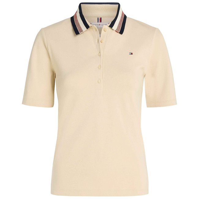 Polo a maniche corte beige TOMMY HILFIGER