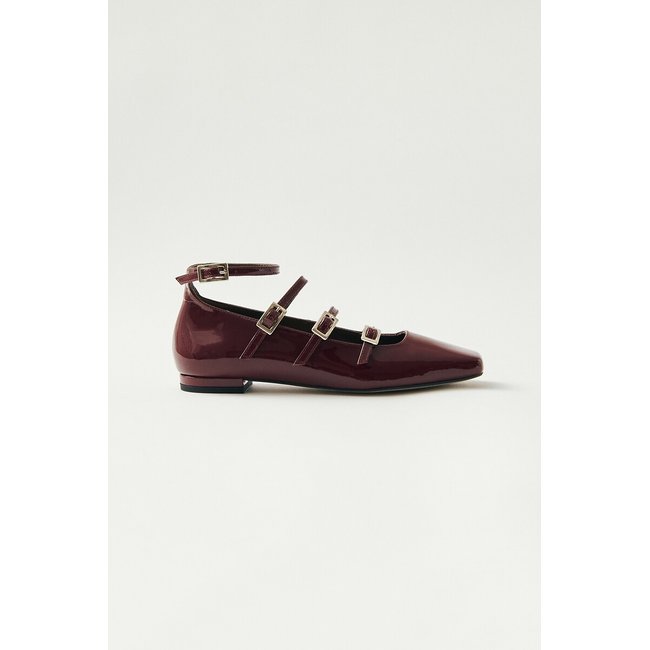 Luke Mary Jane Ballet Pumps in Leather - ALOHAS