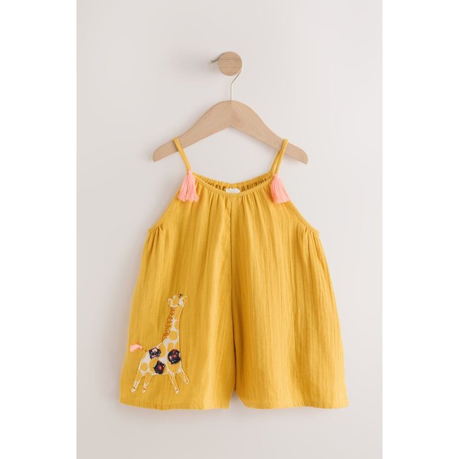 Combinaison girafe jaune ocre <span itemprop=