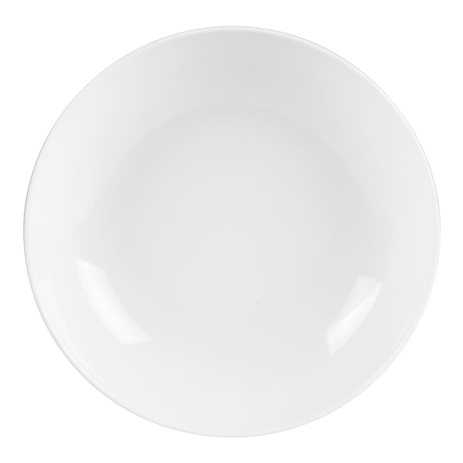 Assiette creuse Zen 20 cm (lot de 6) Couleur blanc <span itemprop=