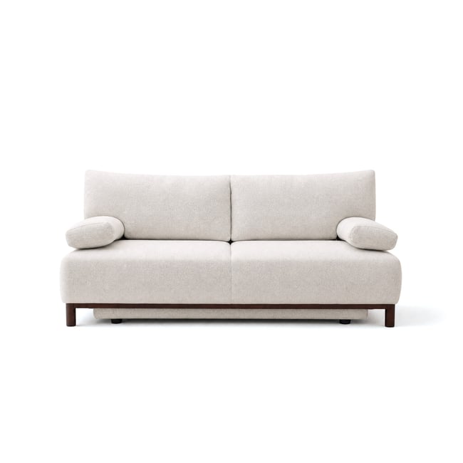 Canapé Convertible 3 places - HORTENSE Couleur beige <span itemprop=